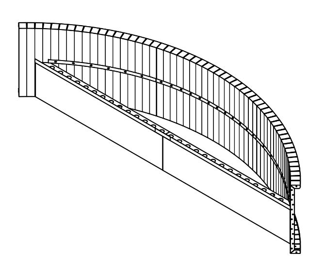 11' Radius Steel Sundeck 42"